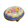 Blue Oval Porcelain Pill Box Porcelain Limoges LIMOGES BOXES traditional antique French Trinket Box