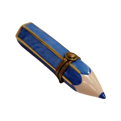 Blue Pencil Limoges Box Porcelain Limoges fine art Baby LIMOGES BOXES professional French Trinket Box