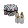 Blue Roses Porcelain Trinket Box Porcelain Limoges Perfume French Trinket Box