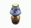 Blue Shade Limoges Box Lamp Porcelain Limoges furniture French Trinket Box