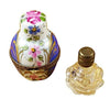 Blue Urn with One Bottle limoges box Porcelain Limoges French Trinket Box