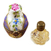 Blue Urn with One Bottle limoges box Porcelain Limoges French Trinket Box