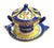 Blue Yellow Porcelain Soup Tureen Porcelain Limoges Home China French Trinket Box