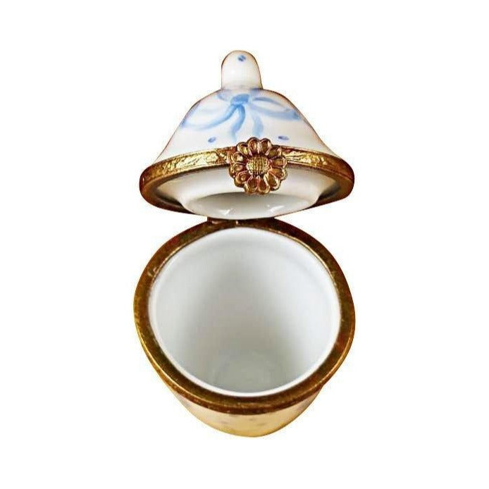 Blue and White Urn Limoges box, hand-painted porcelain made in France
