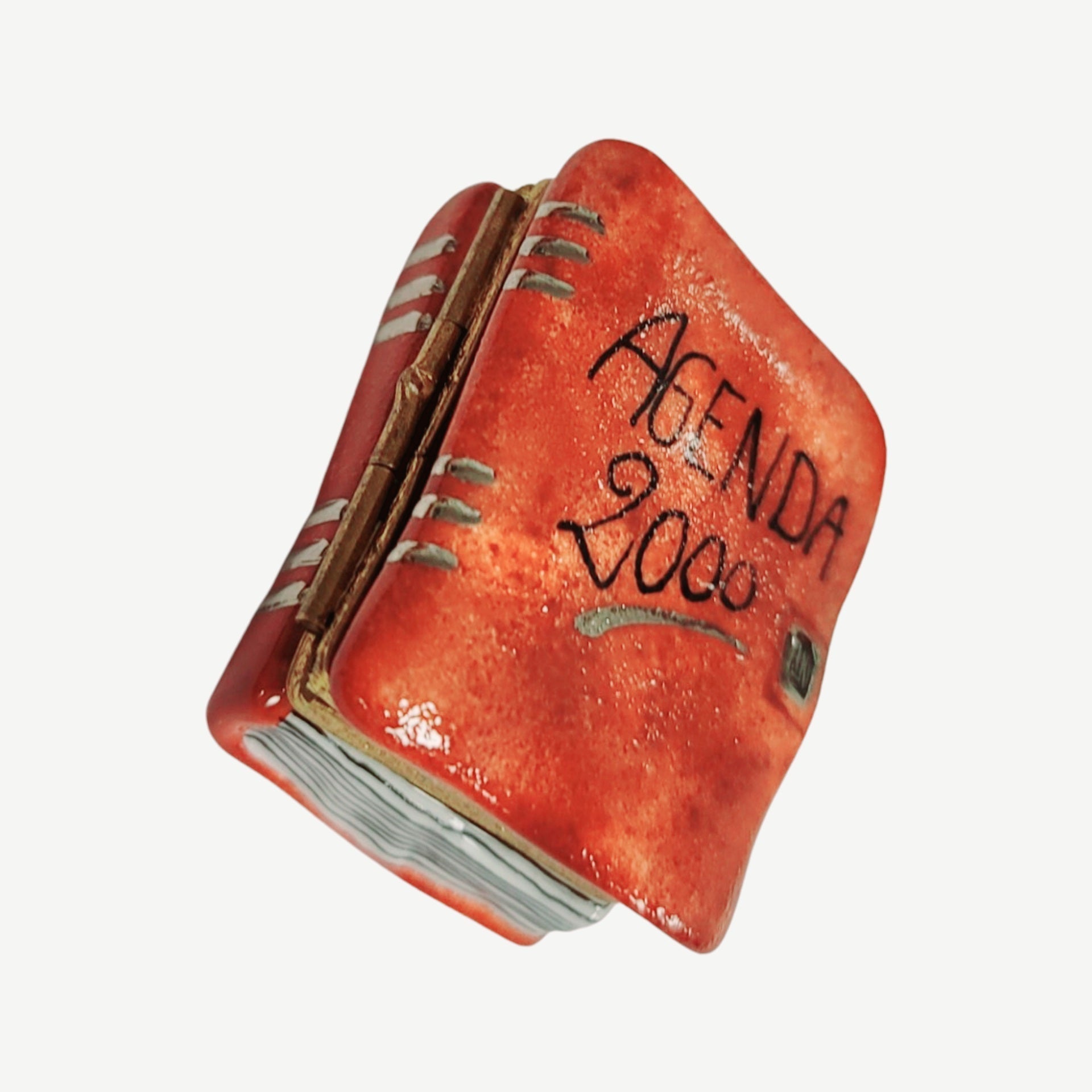 Elegant Limoges Book Agenda Porcelain Limoges Special French Trinket Box