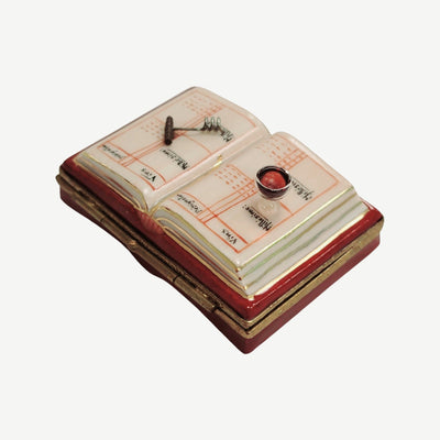 Book of Wine Elegance Porcelain Limoges Wine French Trinket Box