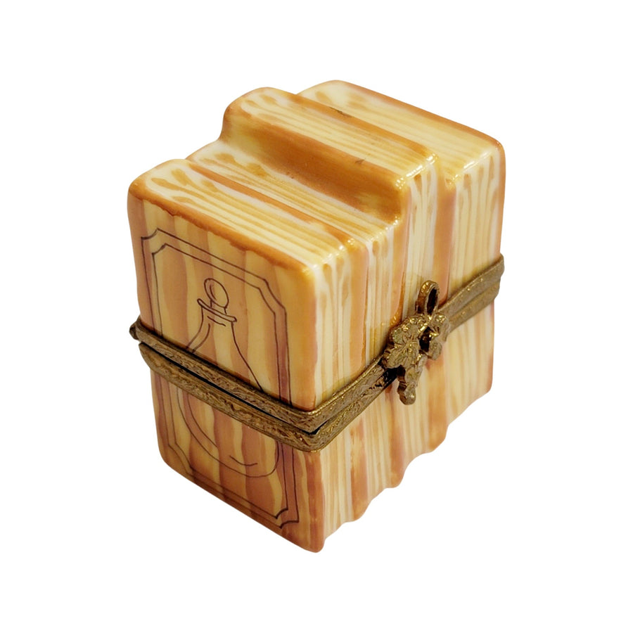 Books and Wine Carafe Delight Porcelain Limoges Wine French Trinket Box