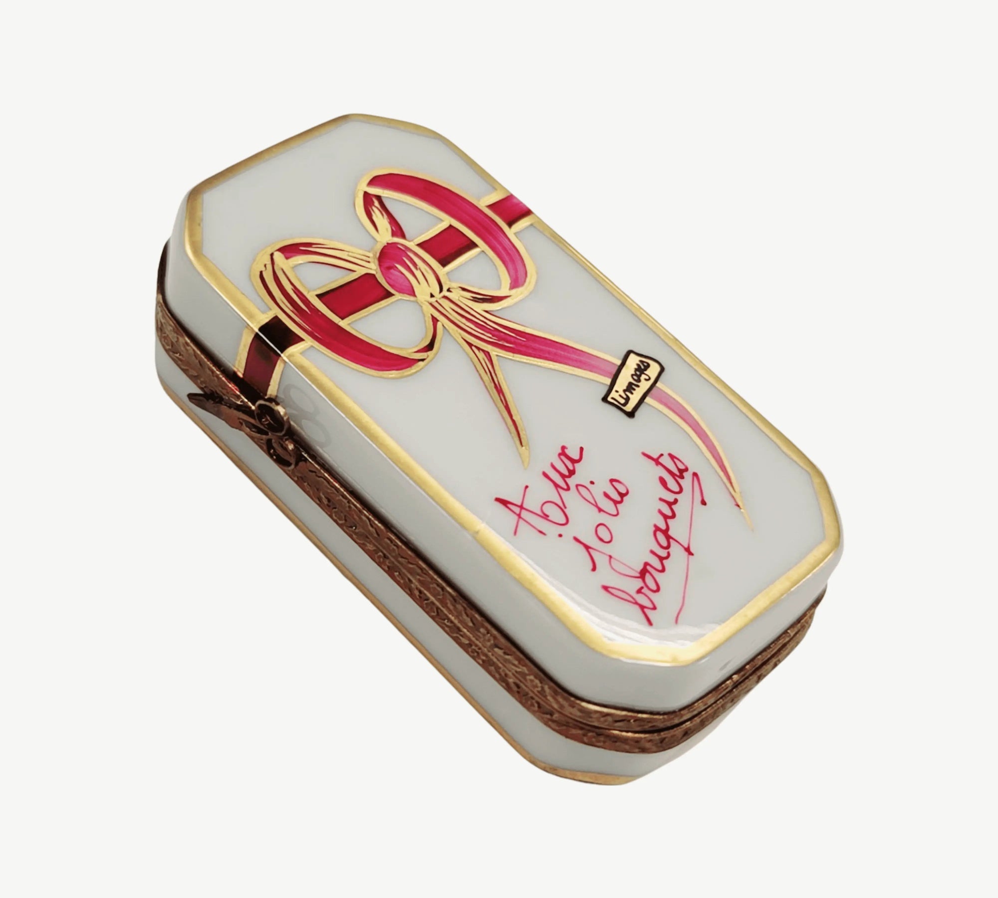 Bouquet of Flowers Limoges Box Porcelain Limoges garden love valentine wedding spring LIMOGES BOXES French Trinket Box