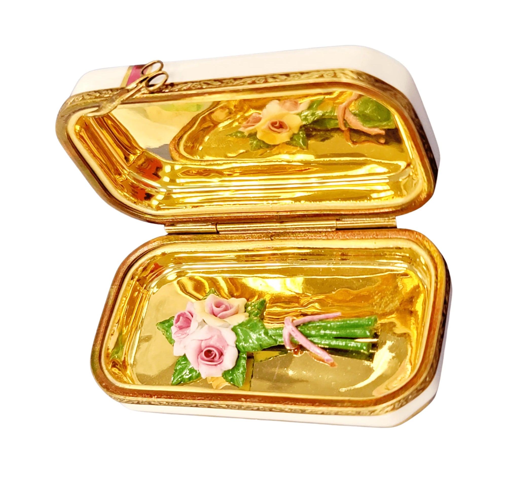 Bouquet of Flowers Limoges Box Porcelain Limoges garden love valentine wedding spring LIMOGES BOXES French Trinket Box