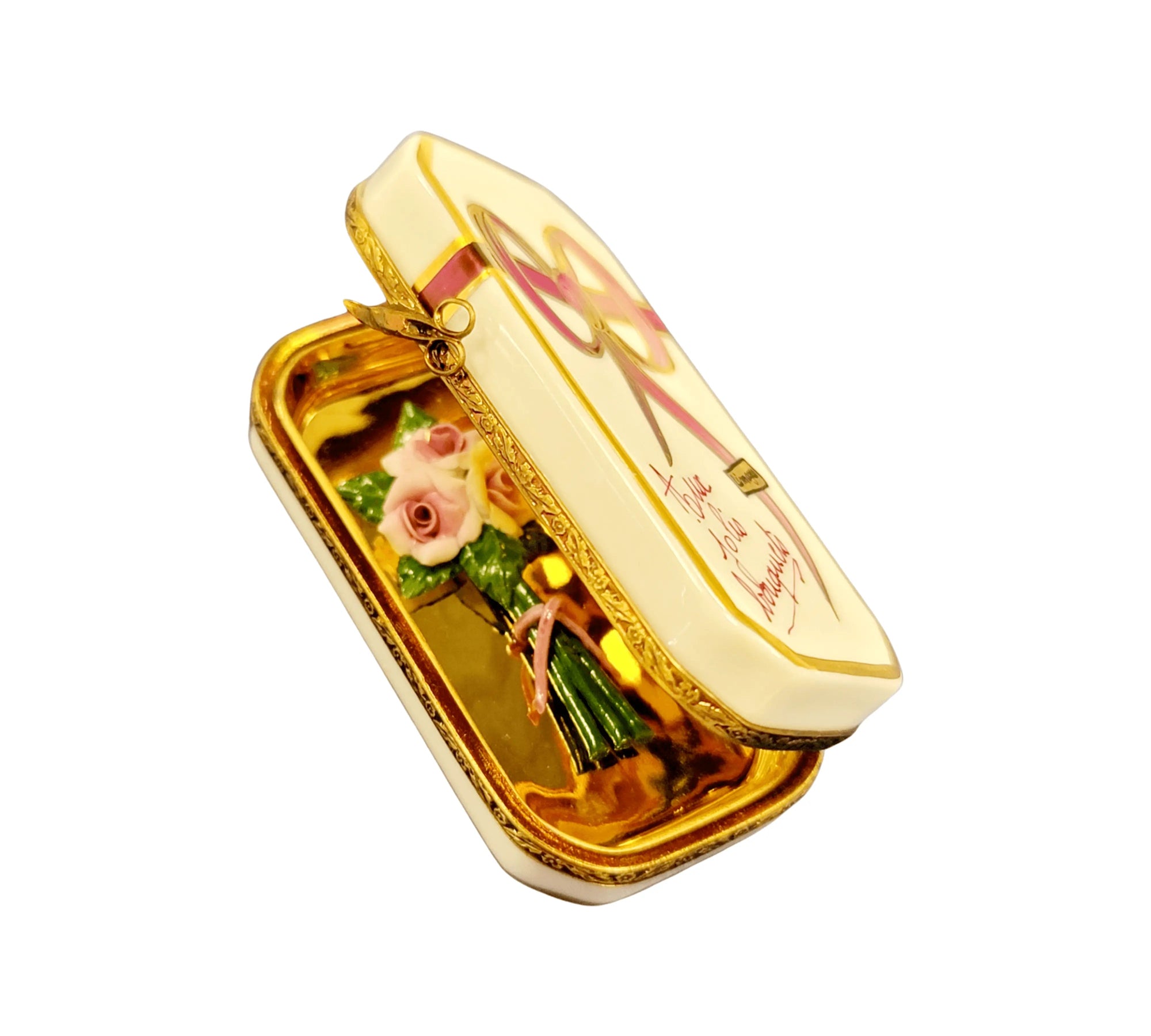 Bouquet of Flowers Limoges Box Porcelain Limoges garden love valentine wedding spring LIMOGES BOXES French Trinket Box