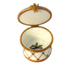 Boy with Horn Winter Delight Porcelain Limoges xmas theme French Trinket Box