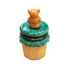 Brown Bear Honey Jar Figurine Porcelain Limoges fruit bear French Trinket Box