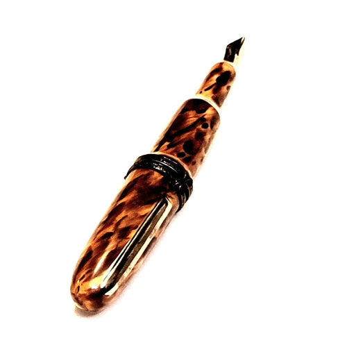 Brown Porcelain Fountain Pen Porcelain Limoges French Trinket Box