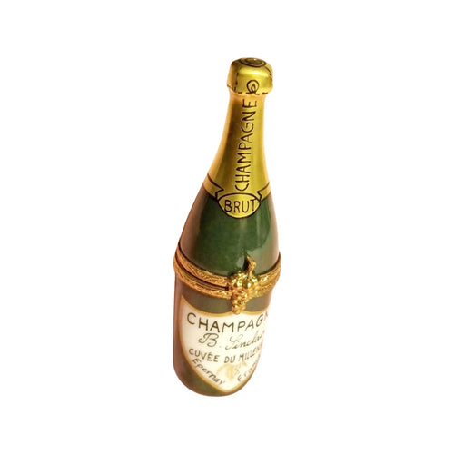 Brut Champagne Bottle Limoges Box Porcelain Limoges Wine Spirits French Trinket Box