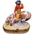 Bucking Bronco Cowboy Porcelain Limoges fairy farm animals French Trinket Box