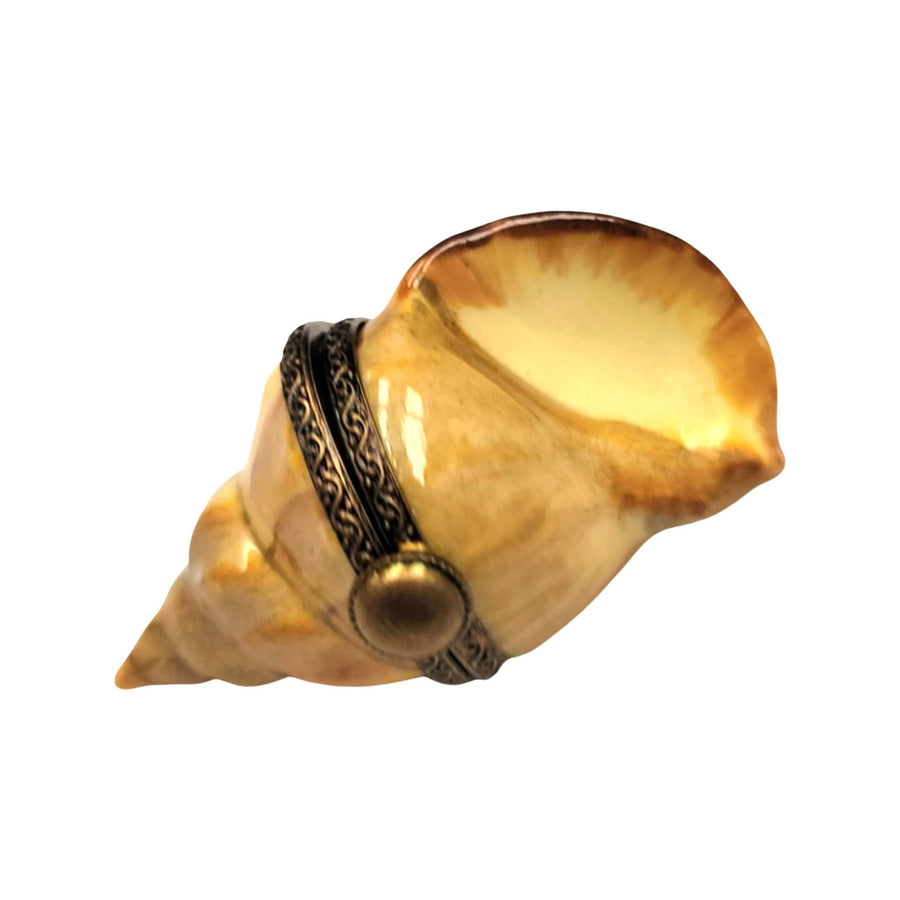 Bullot Shell Porcelain Elegance Porcelain Limoges fish ocean beach LIMOGES BOXES French Trinket Box