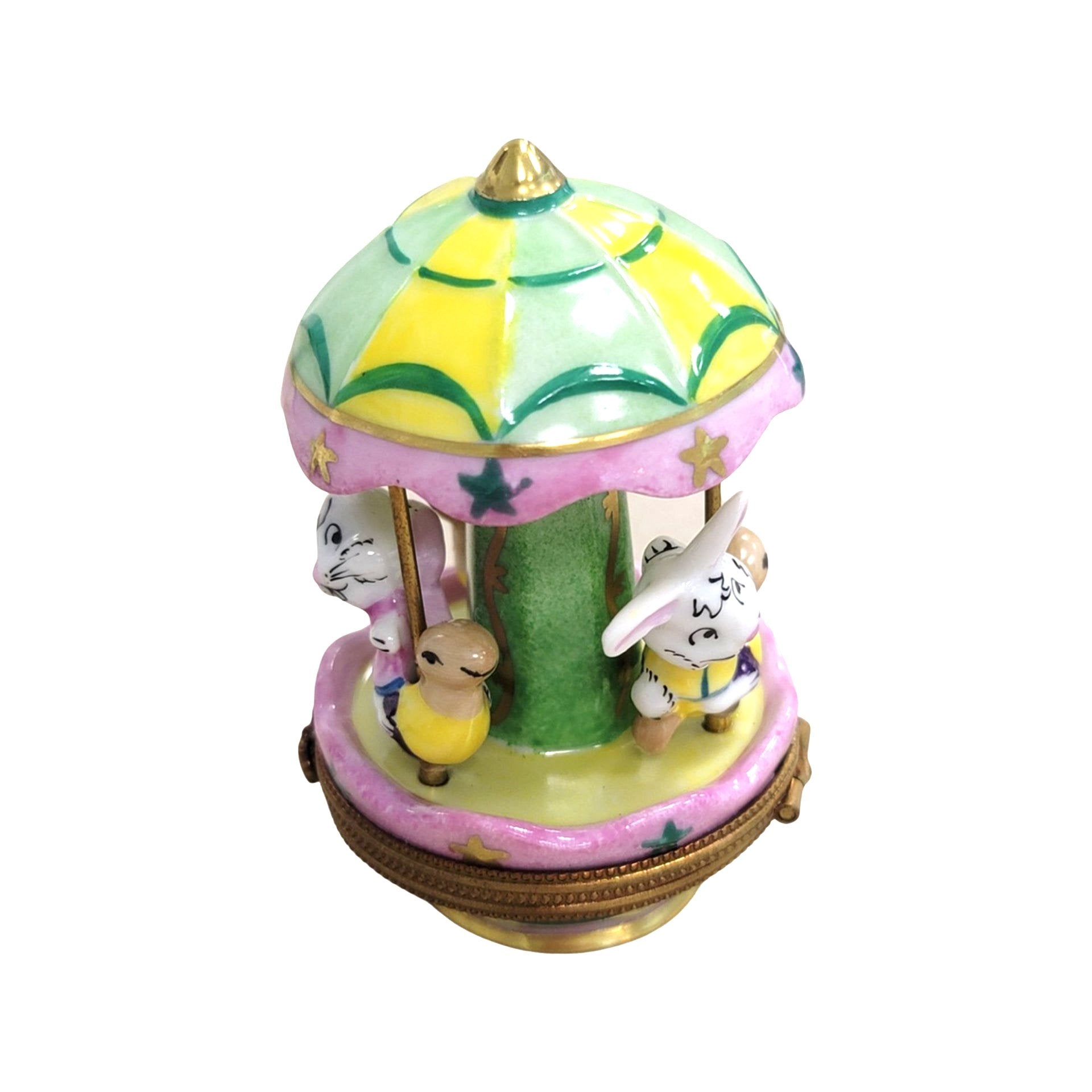 Bunny Carousel Limoges Box Porcelain Limoges Carnival French Trinket Box