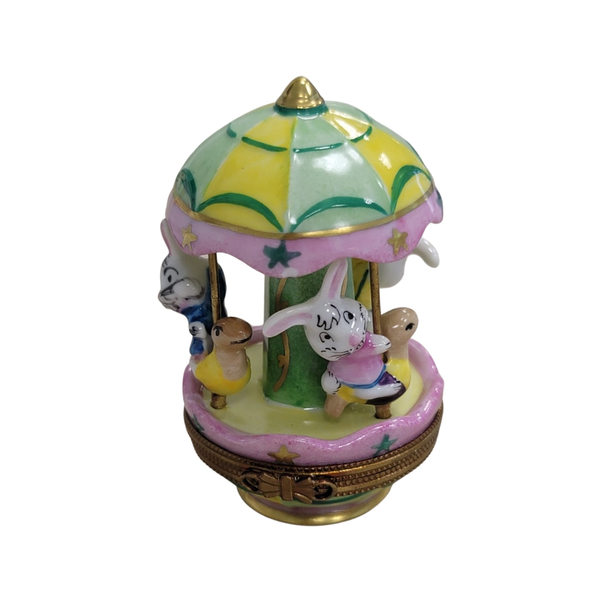 Bunny Carousel Limoges Box Porcelain Limoges Carnival French Trinket Box