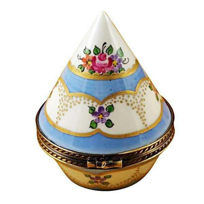 Burgundy Egg with Flowers Rochard Limoges Box