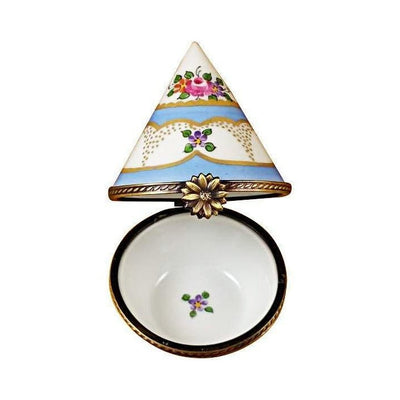 Burgundy Egg with Flowers Rochard Limoges Box