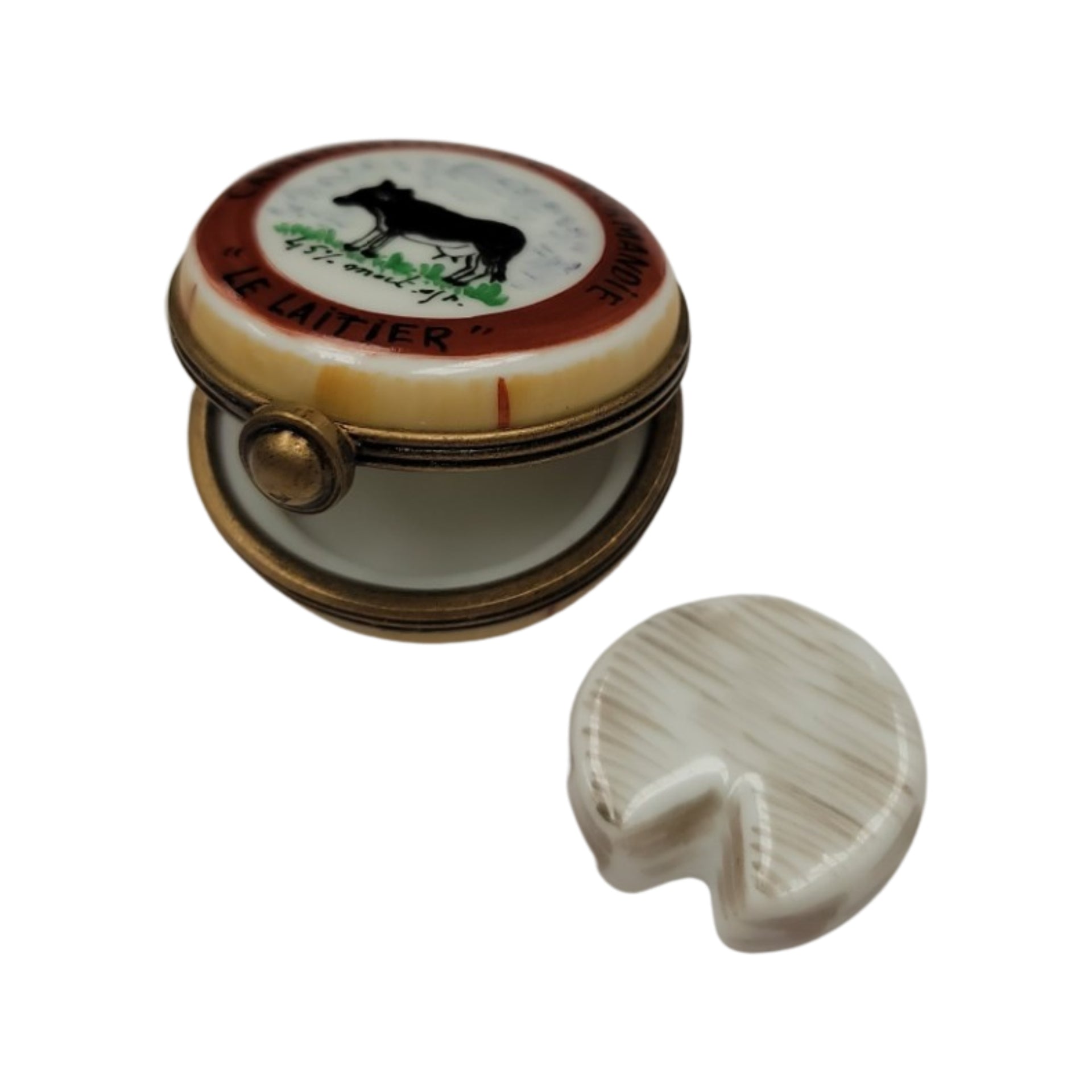 Camembert Cheese Porcelain Box Porcelain Limoges Food French Trinket Box