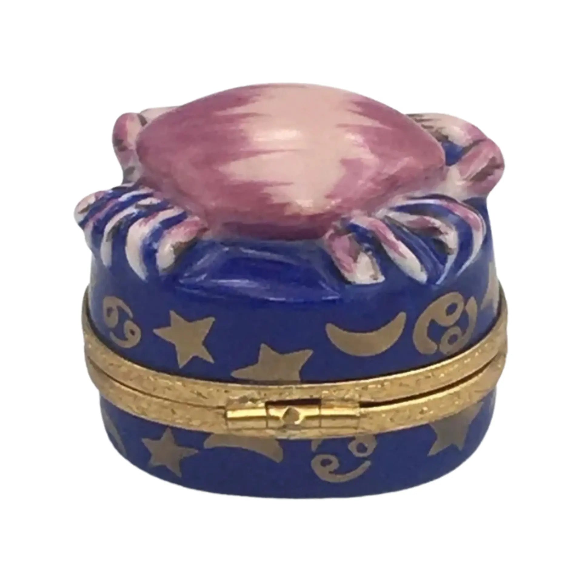 Cancer Zodiac Porcelain Limoges Zodiac Myth French Trinket Box