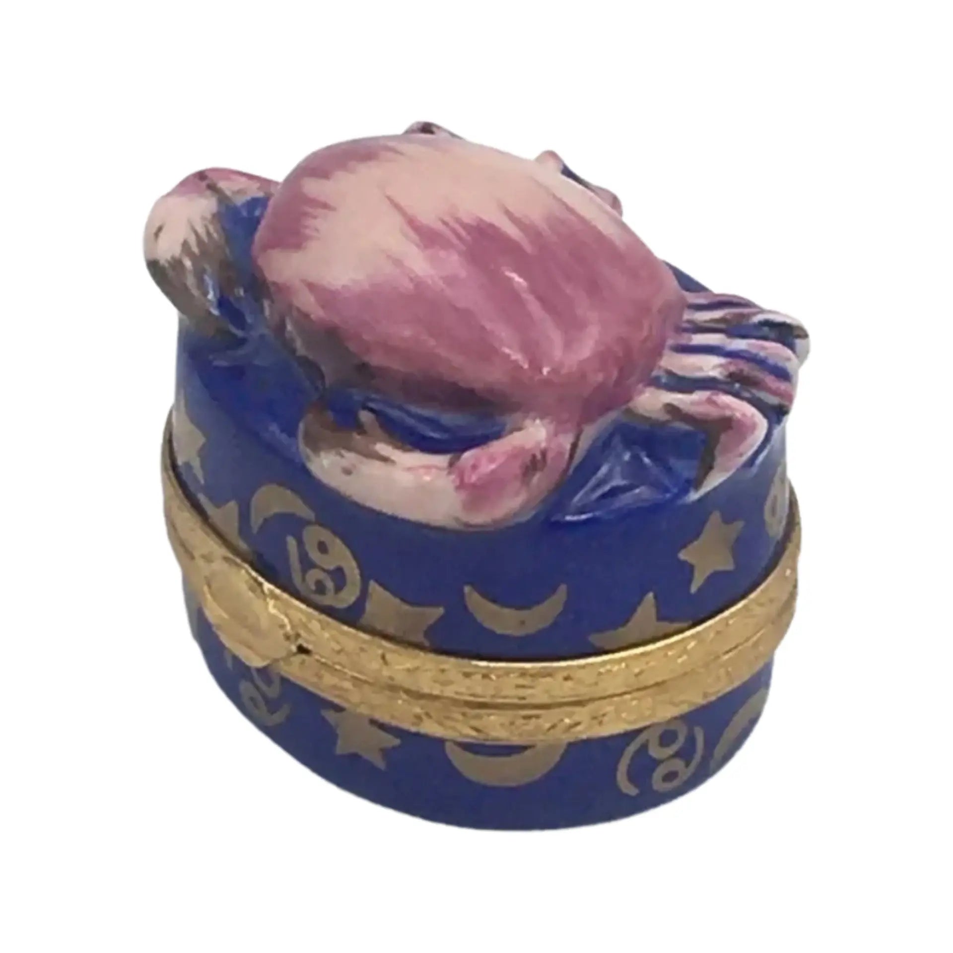 Cancer Zodiac Porcelain Limoges Zodiac Myth French Trinket Box