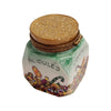 Candy Jar Bon Bon Figurine Porcelain Limoges Dessert carnival French Trinket Box