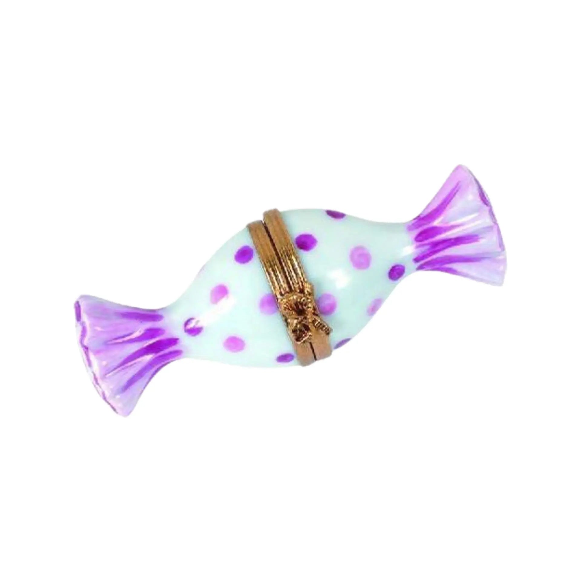 Candy:Pink Food Porcelain Limoges Dessert Carnival French Trinket Box