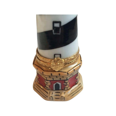 Cape Hatteras Lighthouse Porcelain Limoges beach ocean travel French Trinket Box