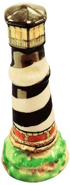 Cape Hatteras Lighthouse Figurine Porcelain Limoges French Trinket Box