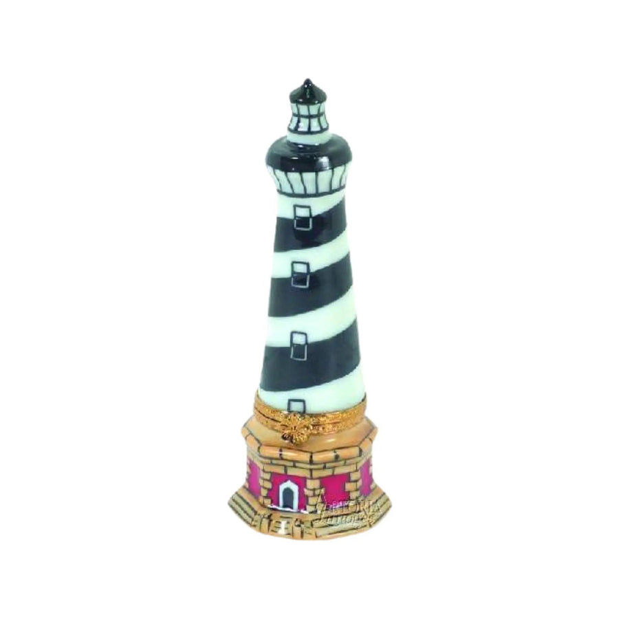 Cape Hatteras Lighthouse Porcelain Limoges beach ocean travel French Trinket Box