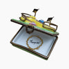 Car Race Track Limoges Box Porcelain Limoges vehicle sports French Trinket Box