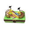 Car Race Track Limoges Box Porcelain Limoges vehicle sports French Trinket Box