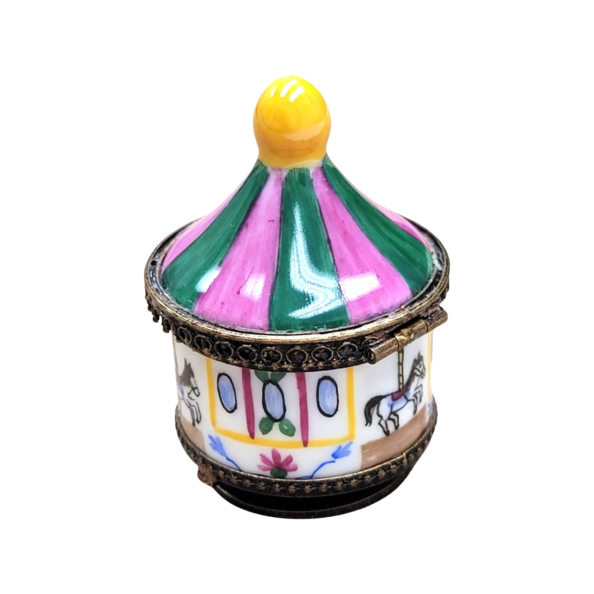 Carousel Porcelain Limoges Box Porcelain Limoges Carnival French Trinket Box