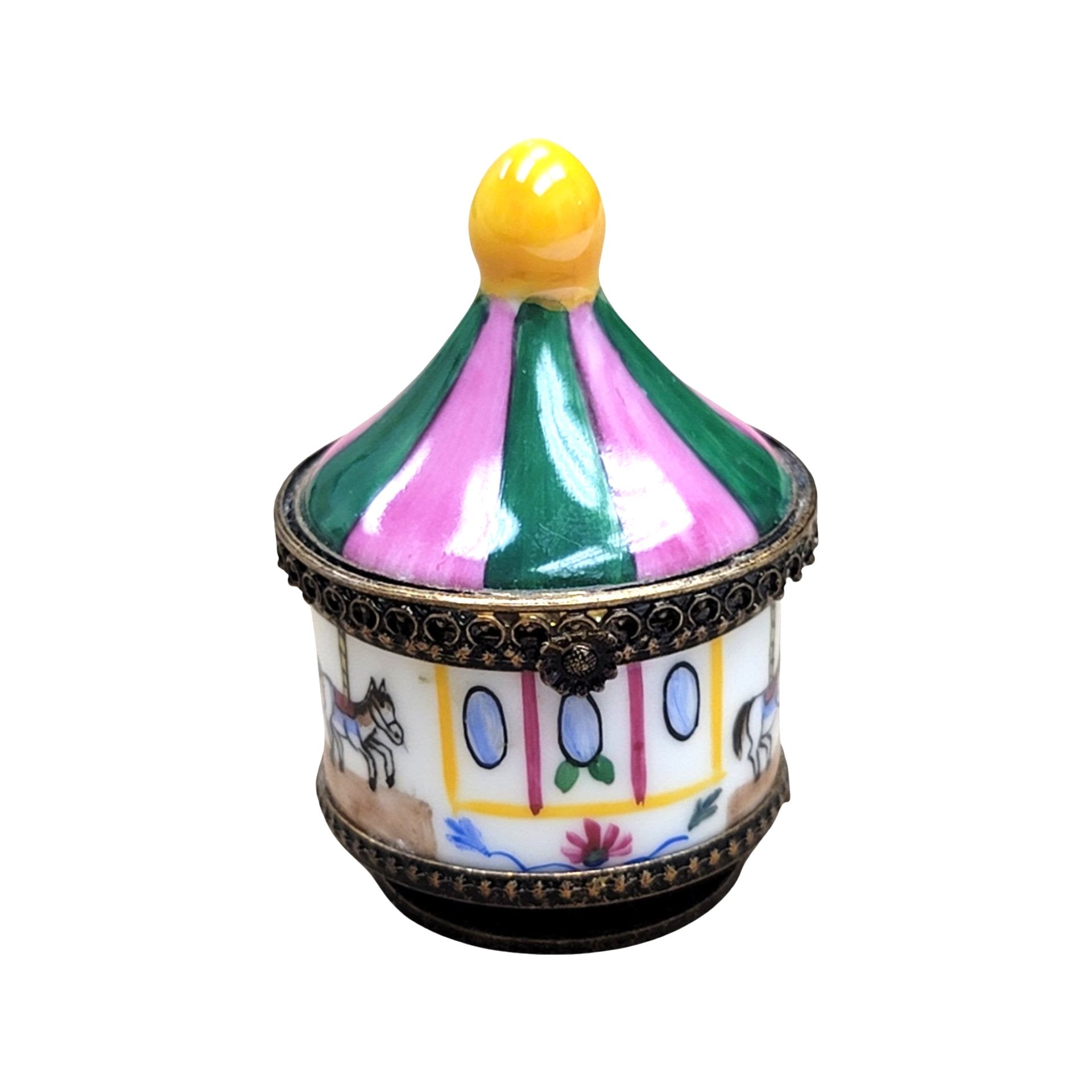 Carousel Porcelain Limoges Box Porcelain Limoges Carnival French Trinket Box