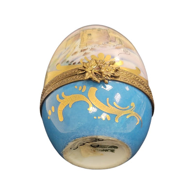 Castle Elegance Limoges Box Porcelain Limoges egg LIMOGES BOXES French Trinket Box