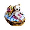 Cat 2 Bonnet Porcelain Limoges cat cats limoge box French Trinket Box
