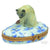 Cat Blue Point Birman Porcelain Limoges Cat French Trinket Box