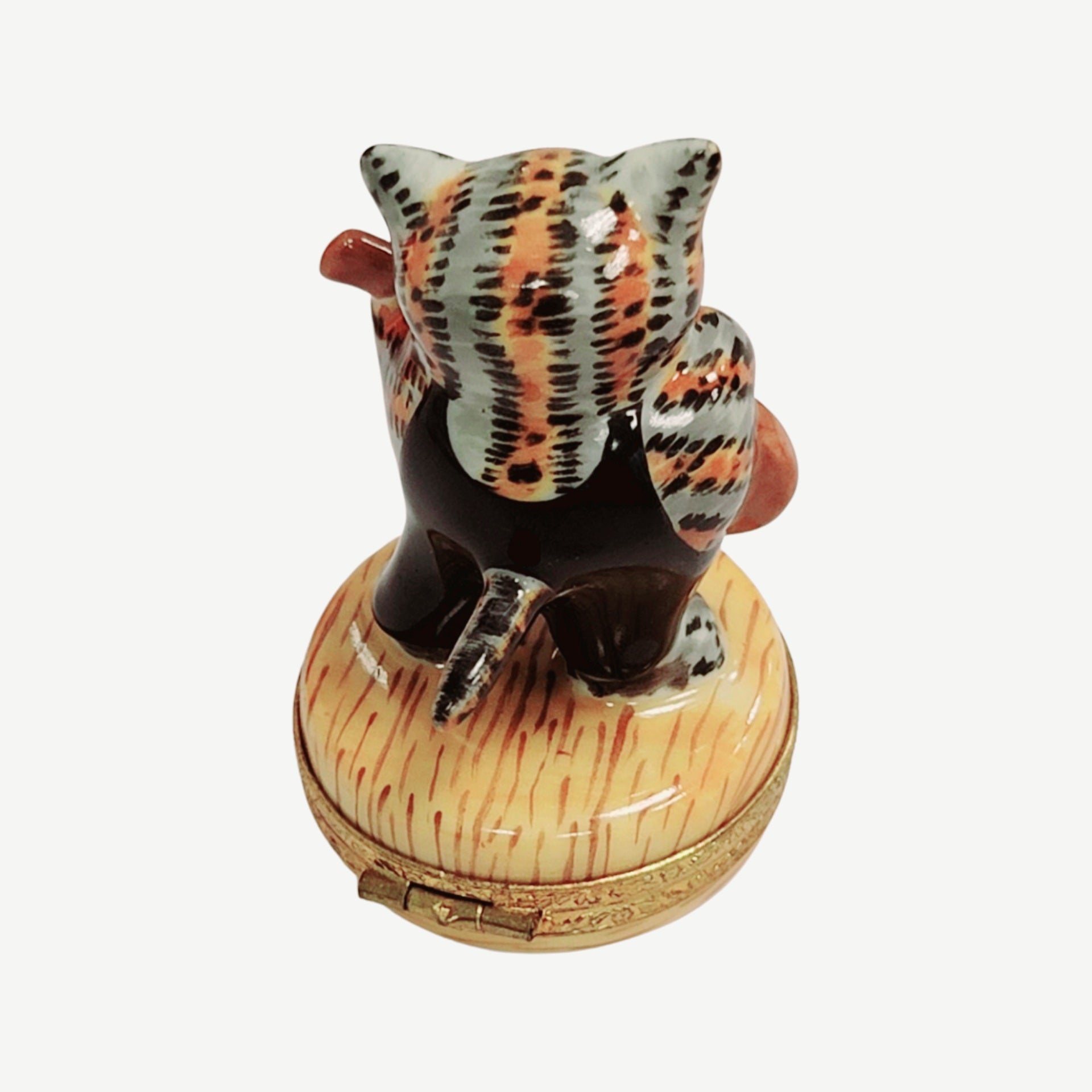 Cat Playing Guitar Figurine Porcelain Limoges cat LIMOGES BOXES music French Trinket Box