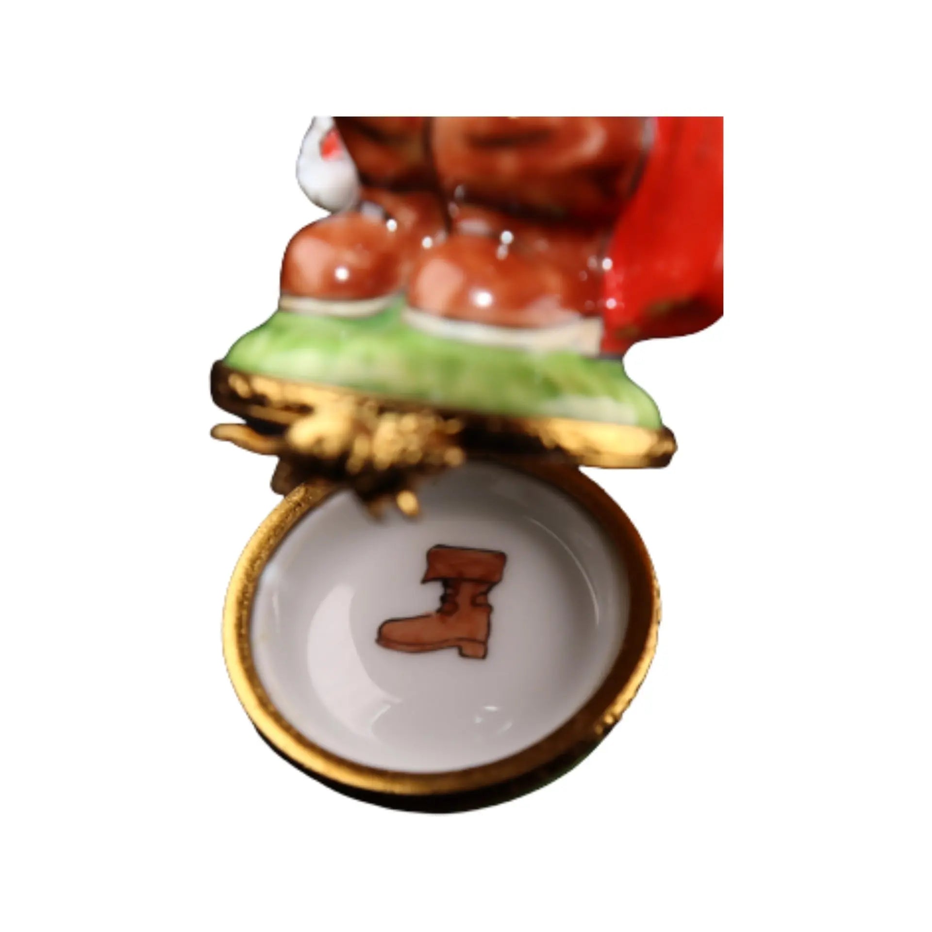 Cat Puss n Boots Story Book Porcelain Limoges Fairy Cat French Trinket Box