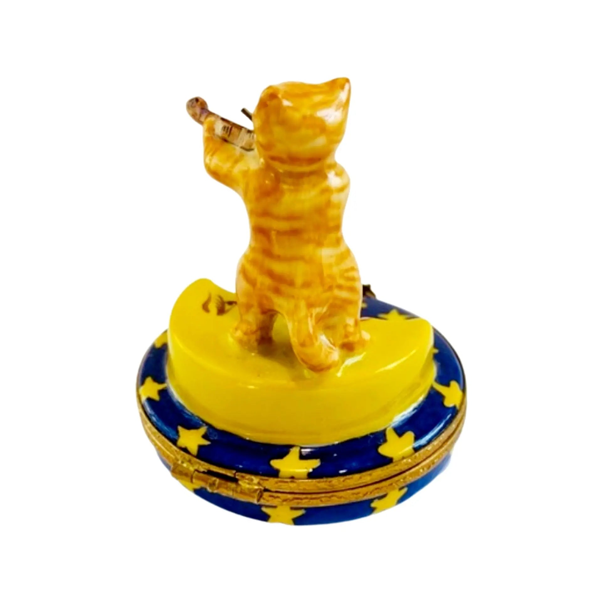 Cat and the Fiddle Artoria Porcelain Limoges cat cats limoge box French Trinket Box