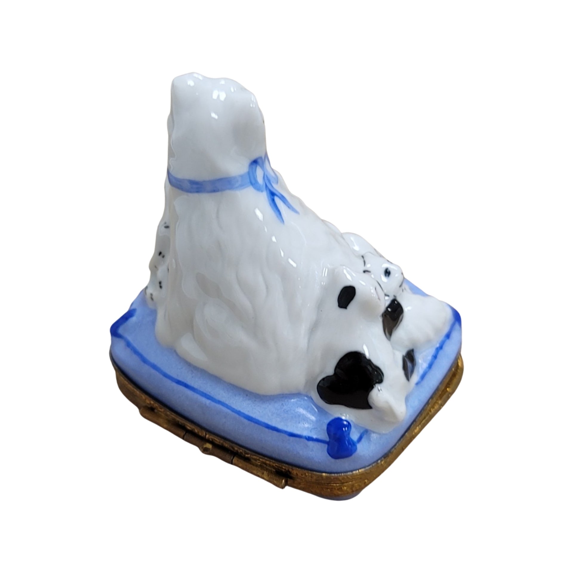 Cat and Kittens Limoges Box Porcelain Limoges Cat French Trinket Box