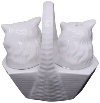Cats in Basket Salt and Pepper Shaker Porcelain Limoges cat cats LIMOGES BOXES French Trinket Box