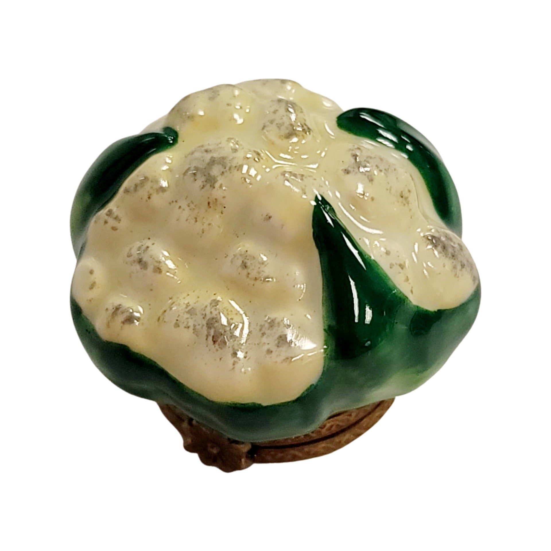 Cauliflower Porcelain Trinket Box Porcelain Limoges fruit vegetable French Trinket Box