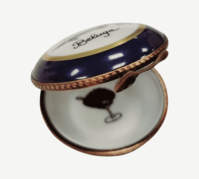 Caviar Limoges Trinket Box Porcelain Limoges food French Trinket Box