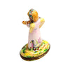 Celestial Angel with Violin Porcelain Limoges Angel French Trinket Box