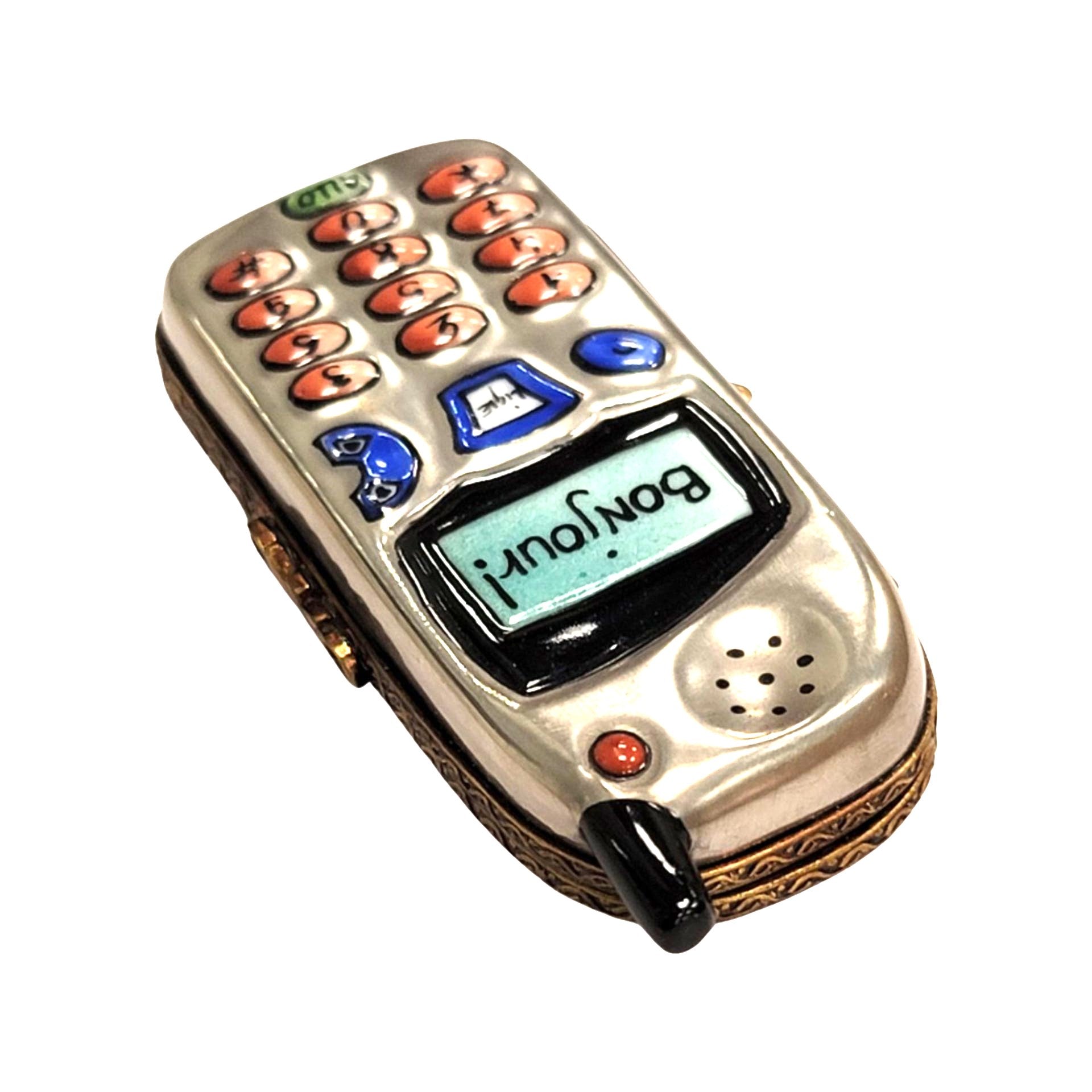 Cell Phone Limoges Box Elegance Porcelain Limoges home professional French Trinket Box