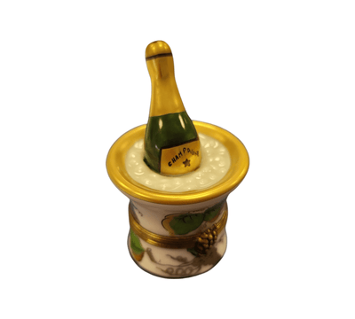 Champagne Bucket Elegance Porcelain Limoges Wine French Trinket Box