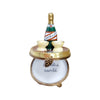 Champagne Celebration Limoges Box Porcelain Limoges wine French Trinket Box